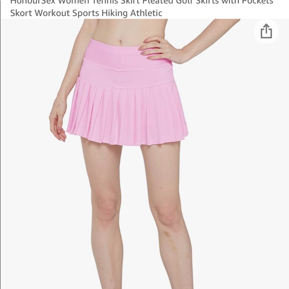 Pink tennis skirt